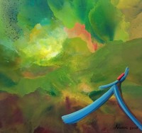 Khusro Subzwari, 24 x 24 Inch, Acrylics on Canvas, Figurative Painting, AC-KS-261